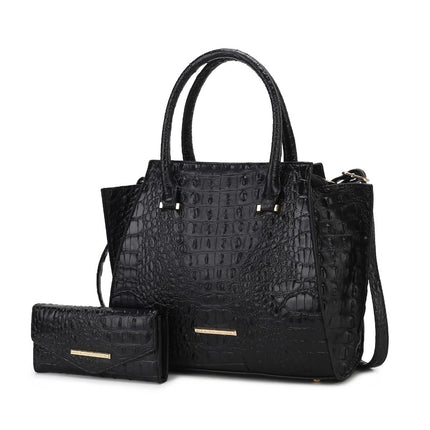 MKF Collection Viridiana Luxe Croc-Embossed Tote Bag Elegant and Versatile Handbag by Mia K.