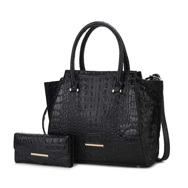 MKF Collection Viridiana Luxe Croc-Embossed Tote Bag Elegant and Versatile Handbag by Mia K.