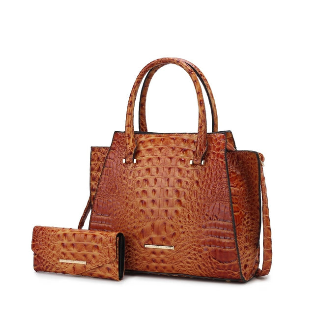 MKF Collection Viridiana Luxe Croc-Embossed Tote Bag Elegant and Versatile Handbag by Mia K.