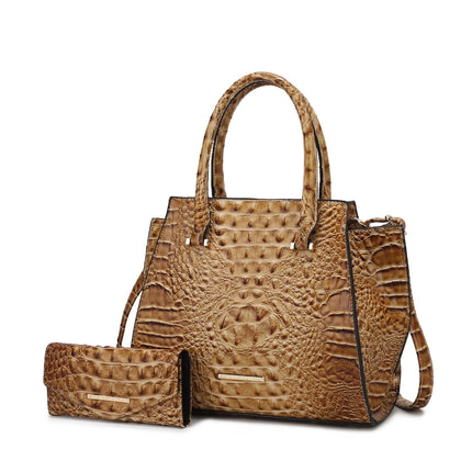 MKF Collection Viridiana Luxe Croc-Embossed Tote Bag Elegant and Versatile Handbag by Mia K.