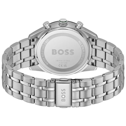 Hugo Boss Men's Tourmaster Quartz Multifunction Stainless Steel Ionic Plated Thin Gold Steel Watch, 41mm