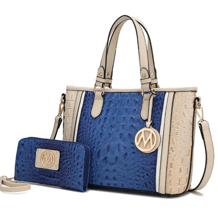 MKF Collection Lizza Croco Embossed Women's Tote by Mia K