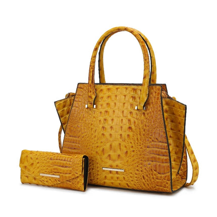 MKF Collection Viridiana Luxe Croc-Embossed Tote Bag Elegant and Versatile Handbag by Mia K.