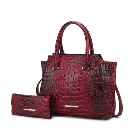MKF Collection Viridiana Luxe Croc-Embossed Tote Bag Elegant and Versatile Handbag by Mia K.