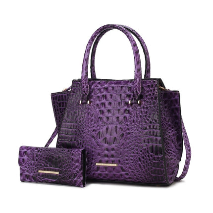 MKF Collection Viridiana Luxe Croc-Embossed Tote Bag Elegant and Versatile Handbag by Mia K.