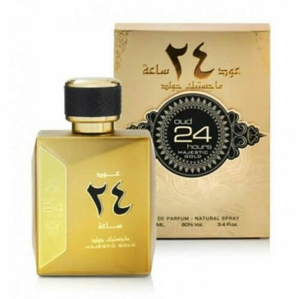 Ard Al Zaafaran Unisex Oud 24 Hours Majestic Gold EDP Spray Fragrances 3.4 oz